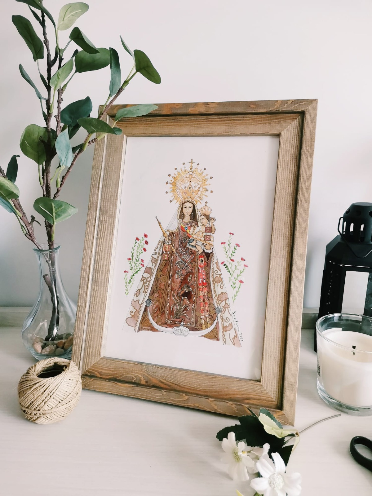 Acuarela de la Virgen
